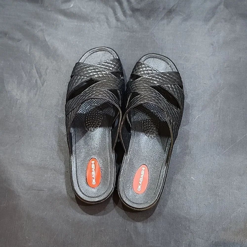 OKABASHI CROSS STRAP WOMEN'S SANDALS - Picture 3 of 16